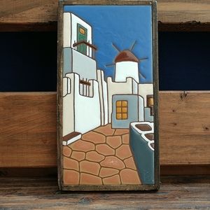 Vtg Italy Tile wall art